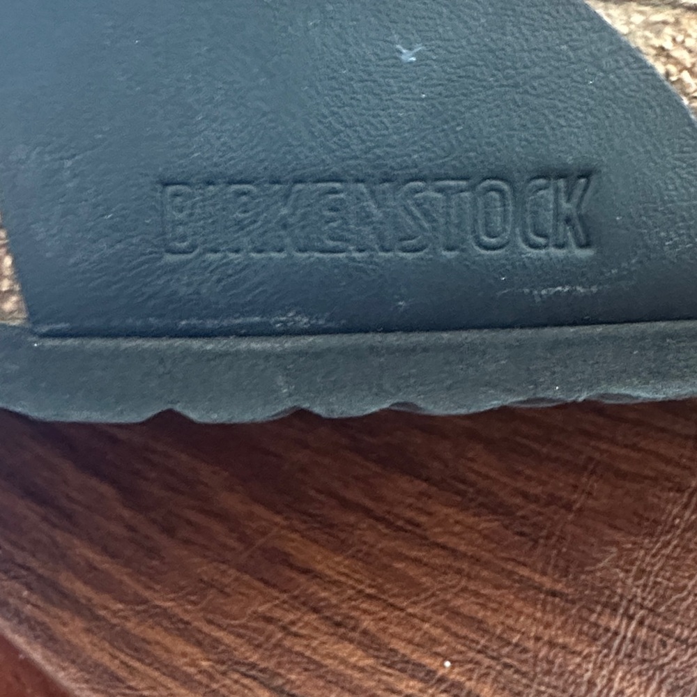 Birkenstock Black and Brown Leather Sandals - Picture 4 of 4